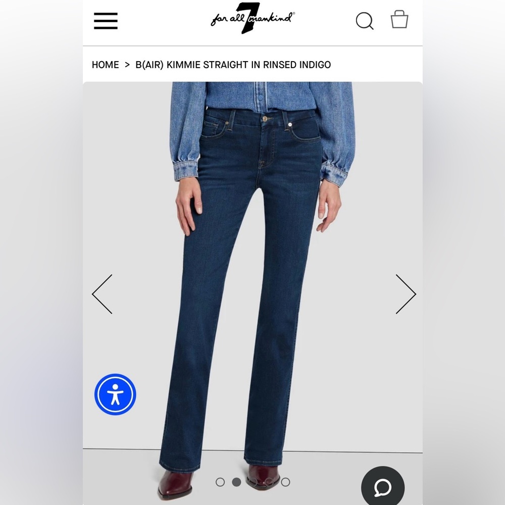 7 for all mankind High Waste Straight Leg